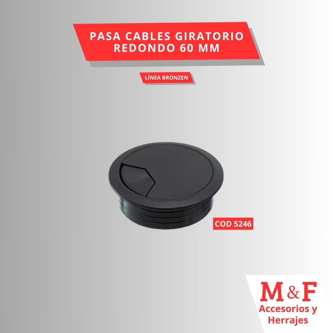 Pasa Cables Giratorio Redondo 60 mm